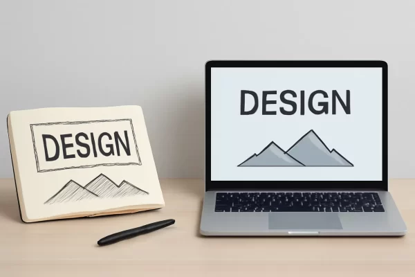 Diseño freelance tradicional vs diseño apoyado por IA