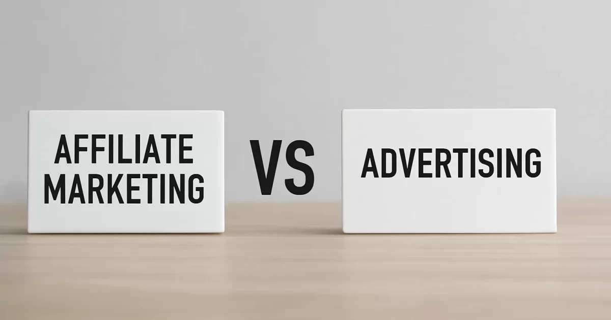 Marketing de afiliados vs publicidad: diferencias para monetizar